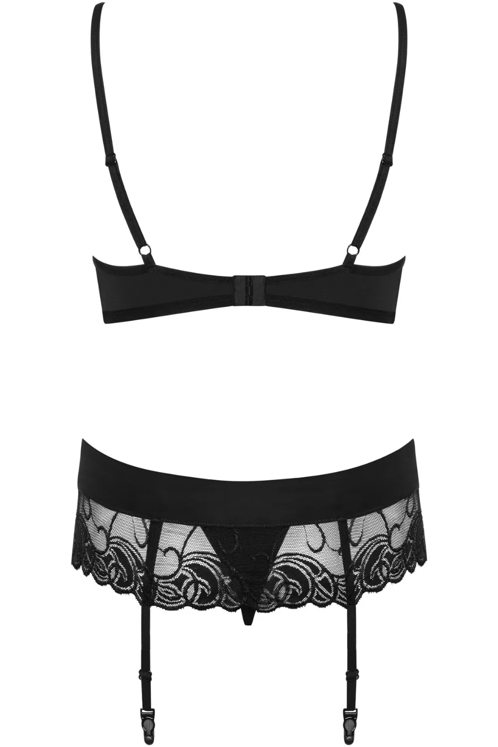 Wonderia Underwire Bra. Thong & Suspender